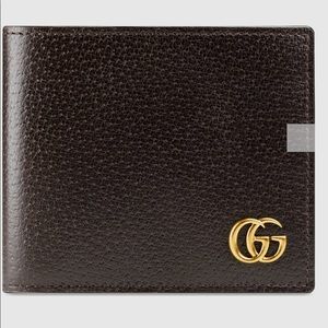 GUCCI GG MARMONT BI-FOLD LEATHER WALLET